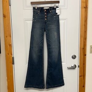 Abercrombie & Fitch Blue Wide Leg Flare Jeans